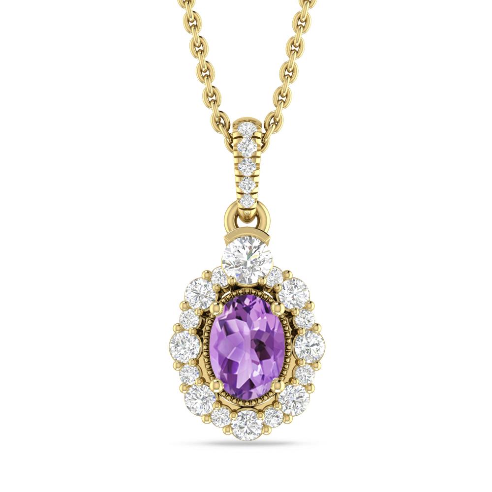 Yellow Gold - Amethyst