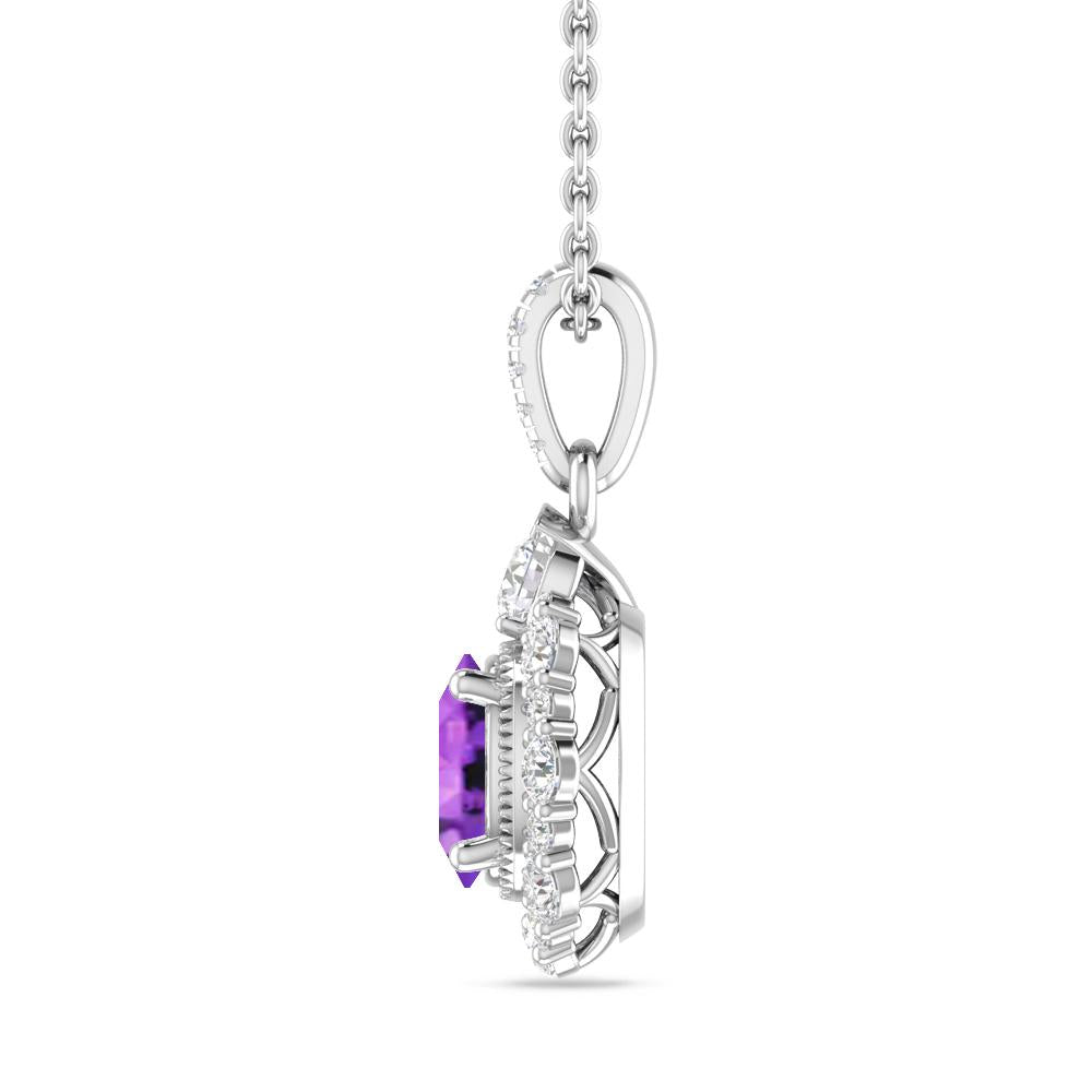 White Gold - Amethyst