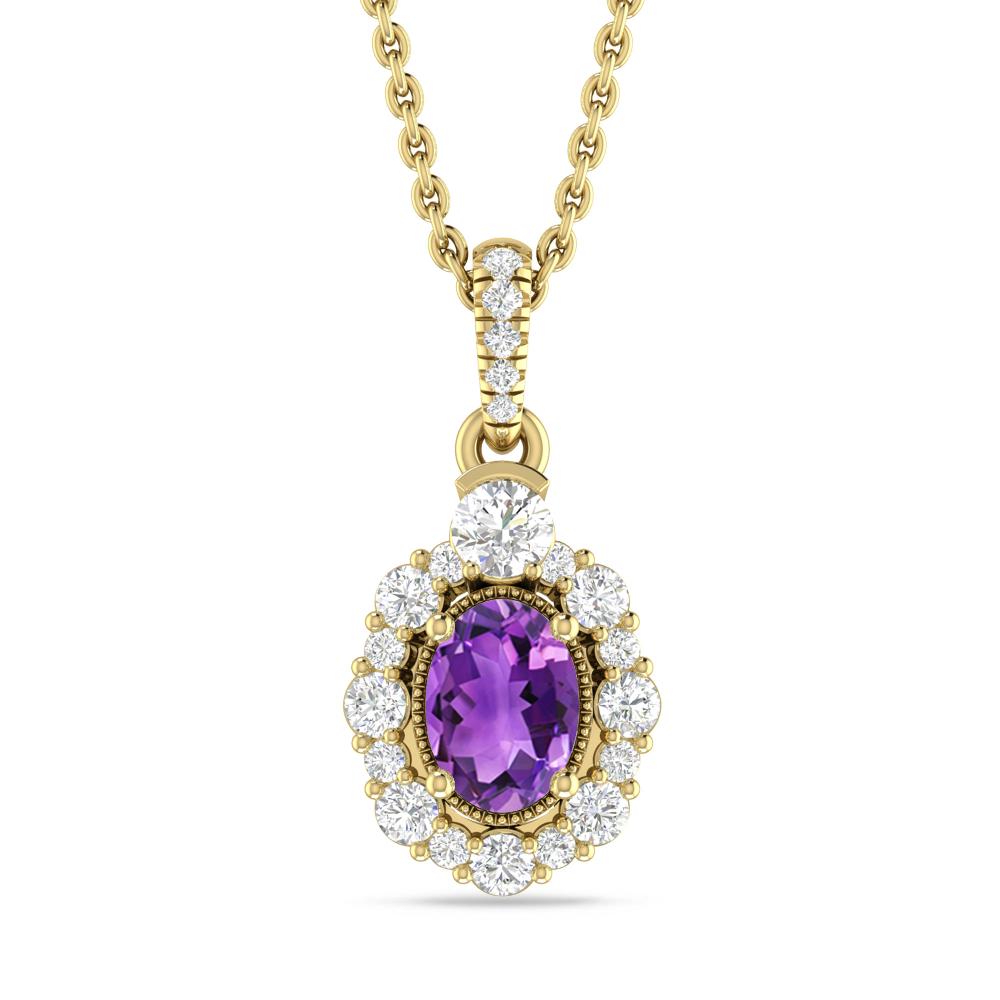 Yellow Gold - Amethyst