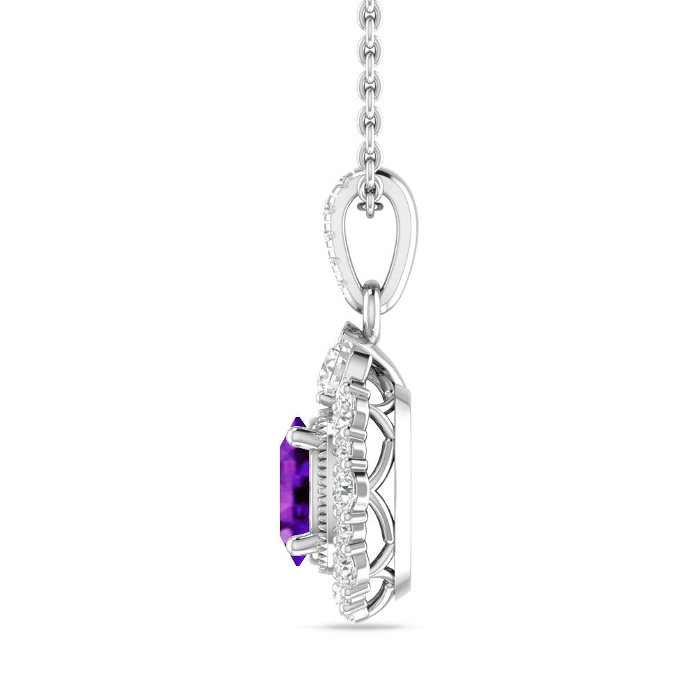 White Gold - Amethyst