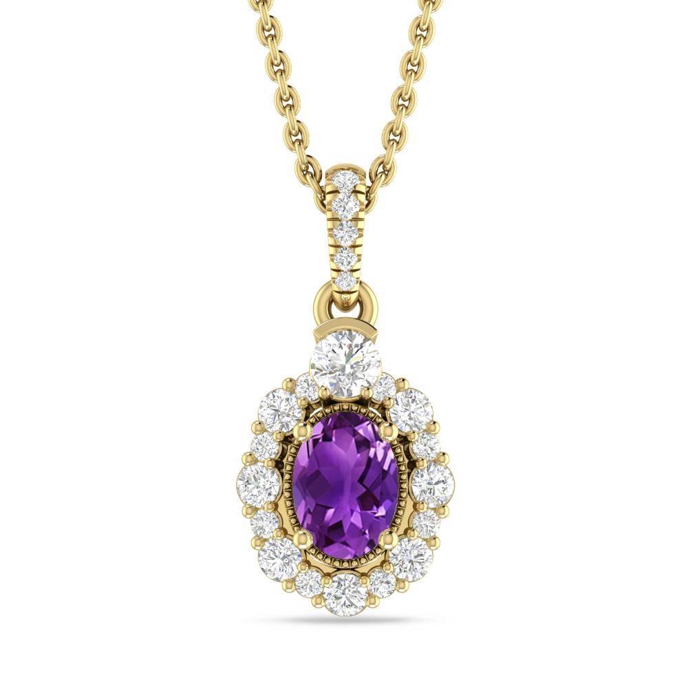 Yellow Gold - Amethyst