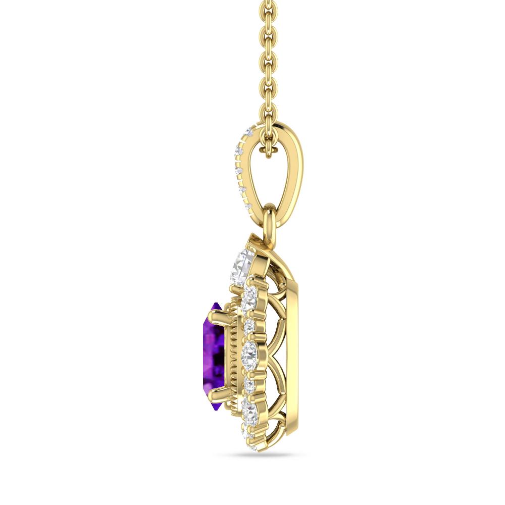 Yellow Gold - Amethyst