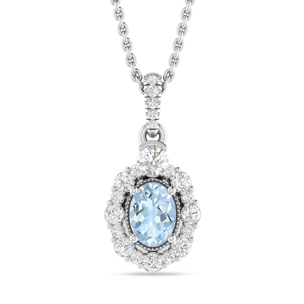 White Gold - Aquamarine