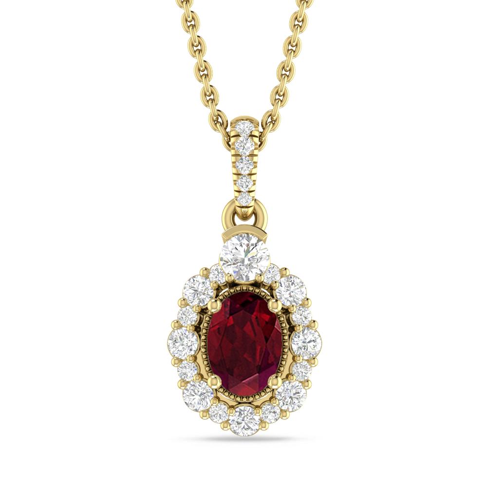 Yellow Gold - Garnet