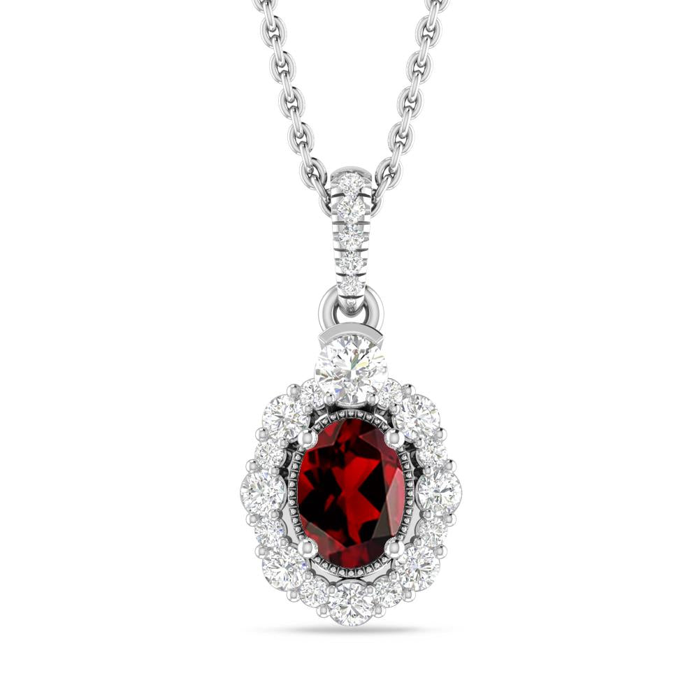 White Gold - Garnet