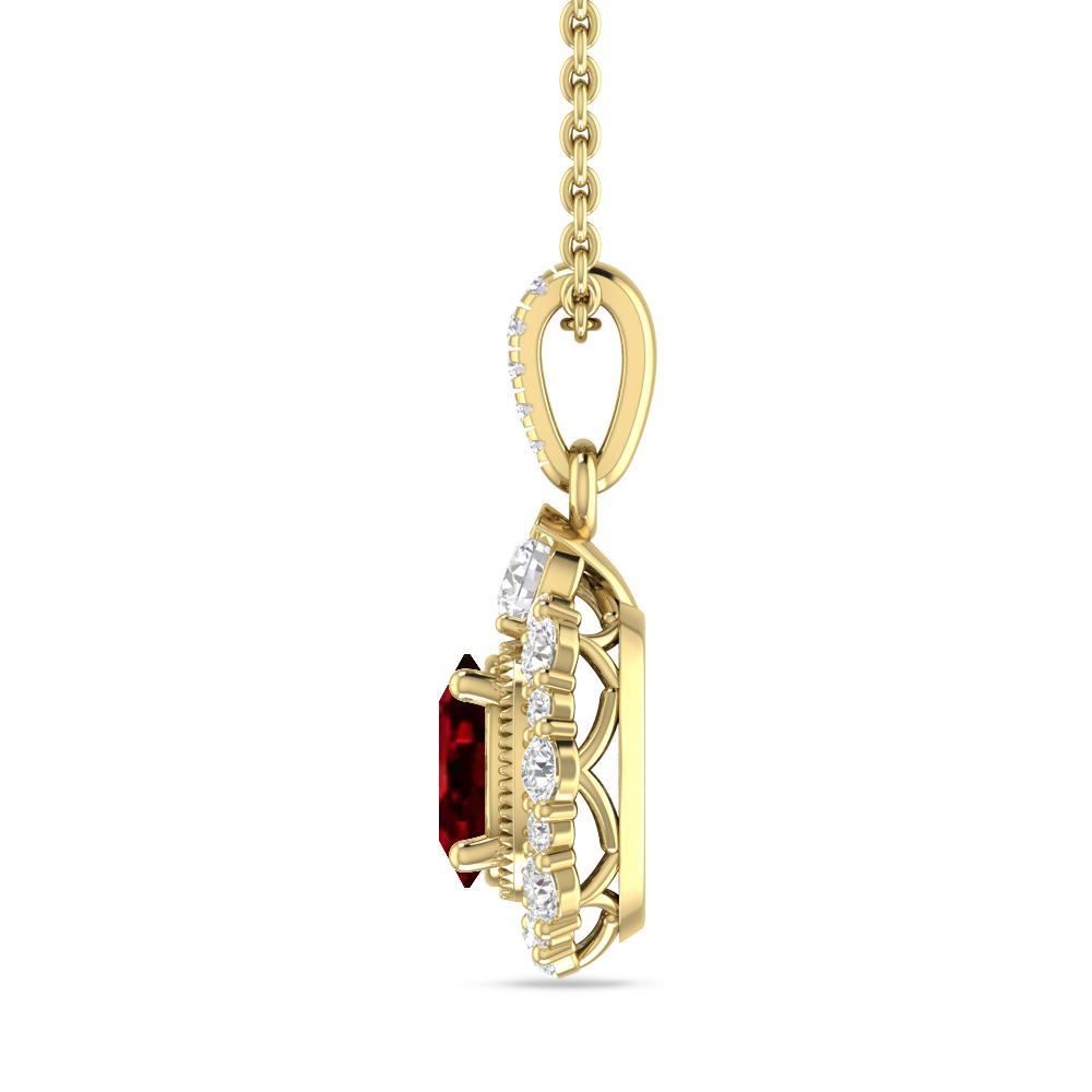 Yellow Gold - Garnet