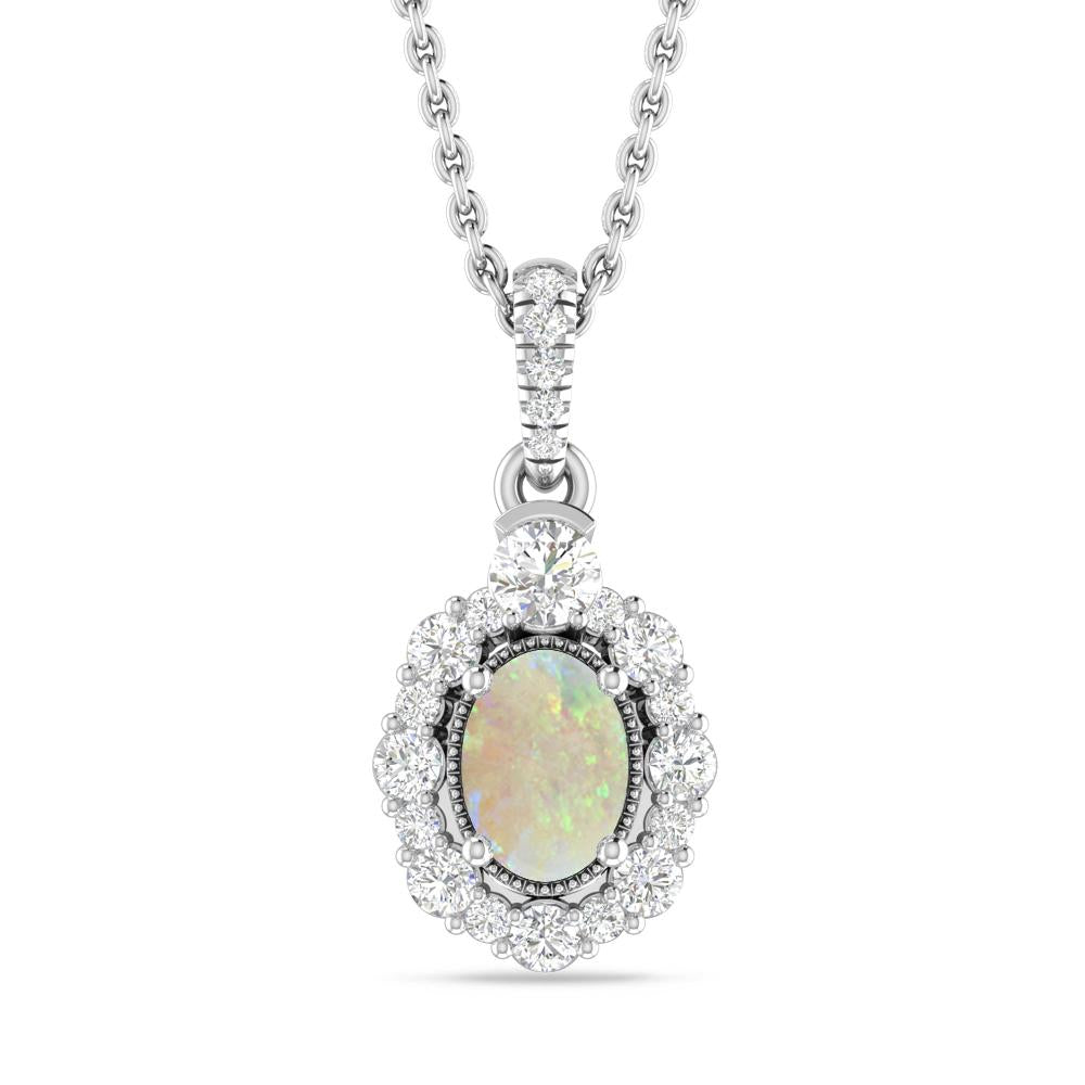 White Gold - Opal