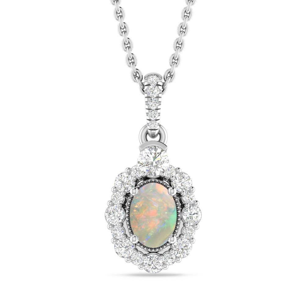 White Gold - Opal