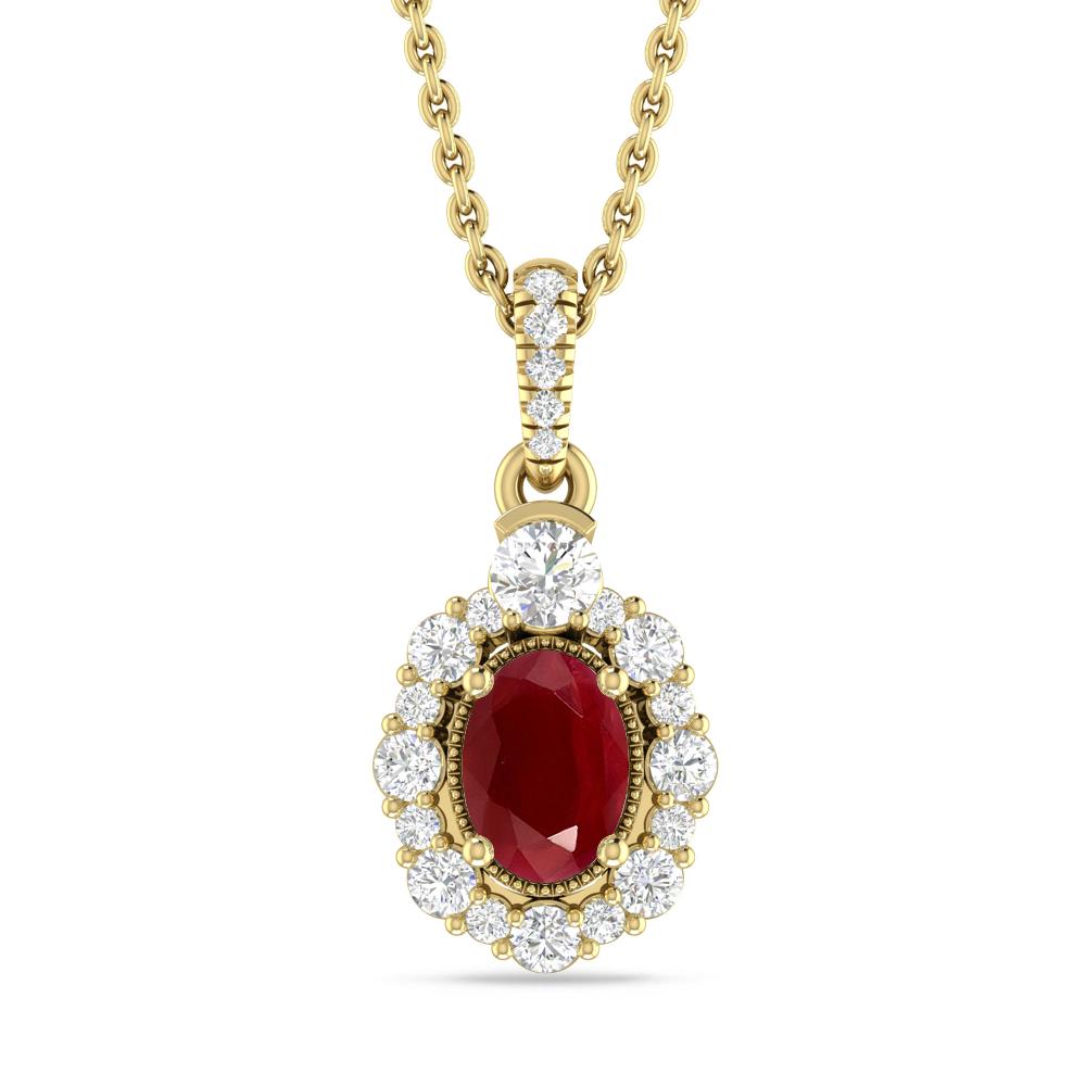 Yellow Gold - Ruby