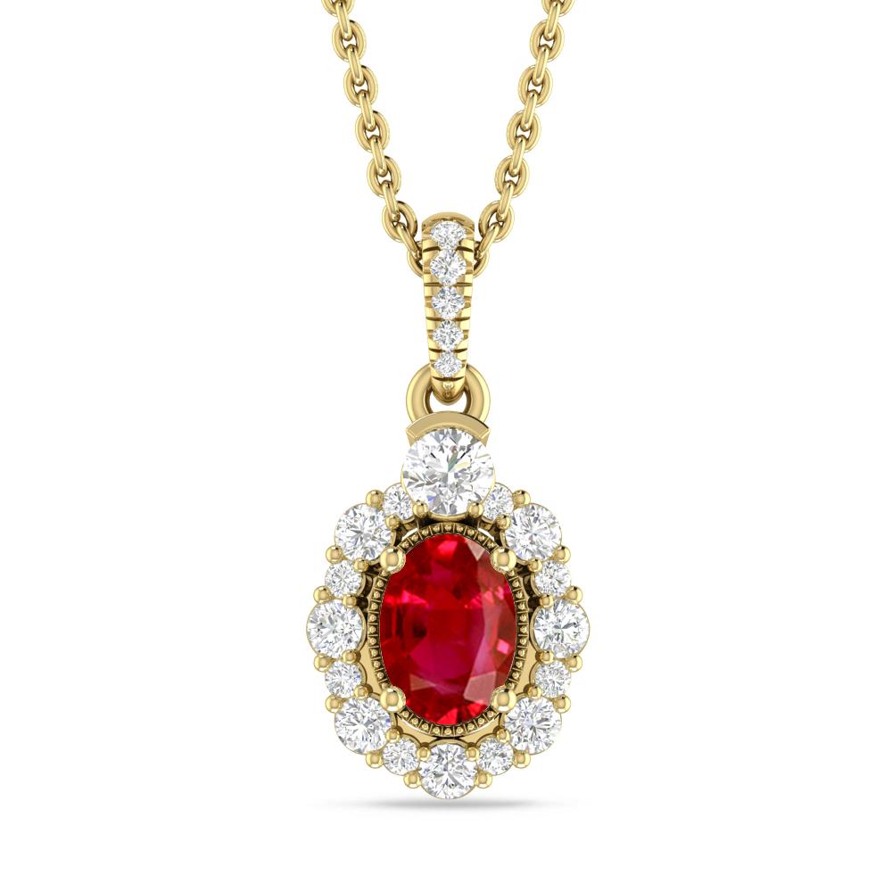 Yellow Gold - Ruby