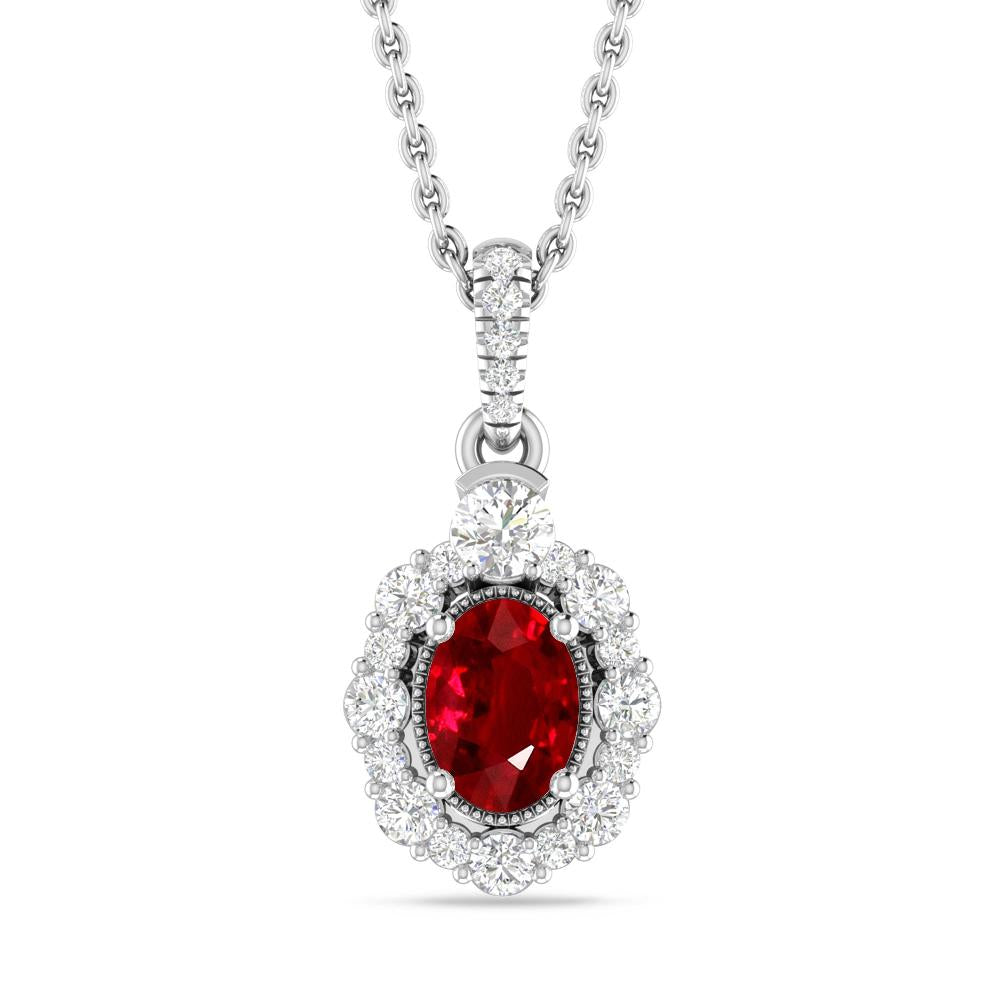 White Gold - Ruby