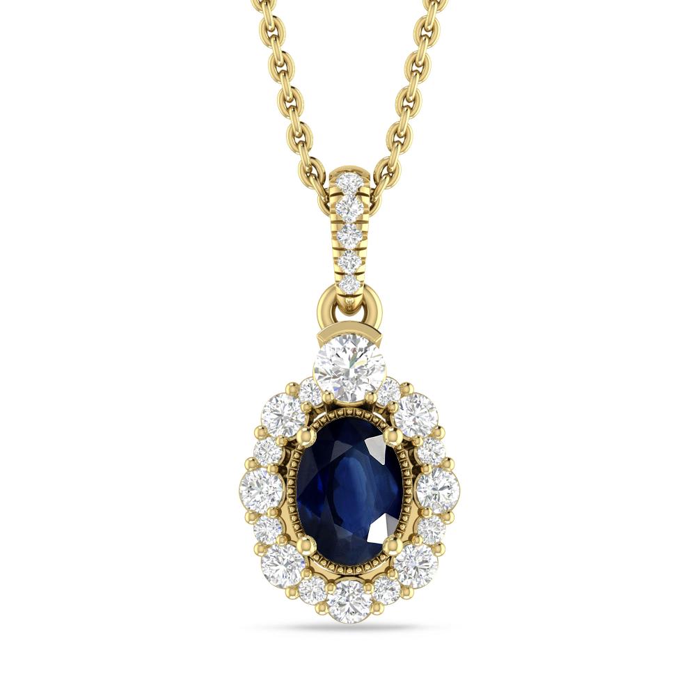 Yellow Gold - Sapphire