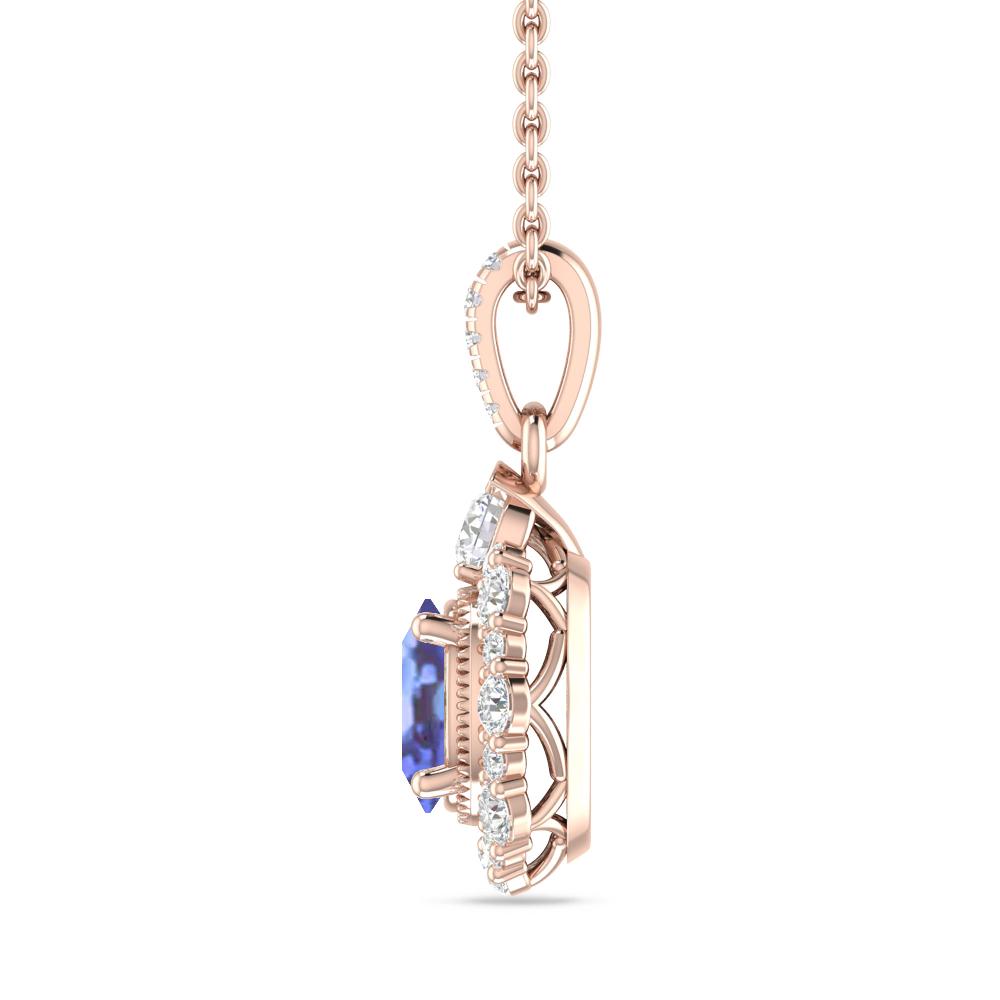 Rose Gold - Tanzanite