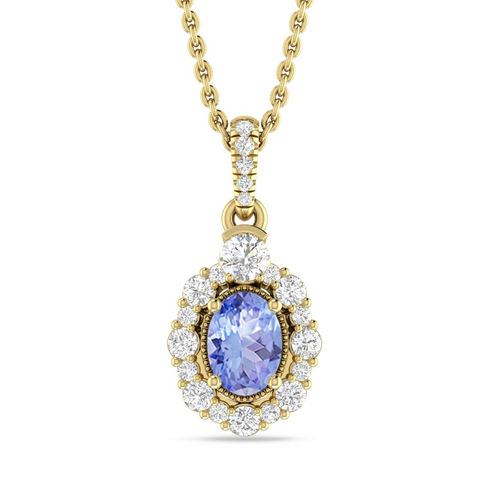 Yellow Gold - Tanzanite