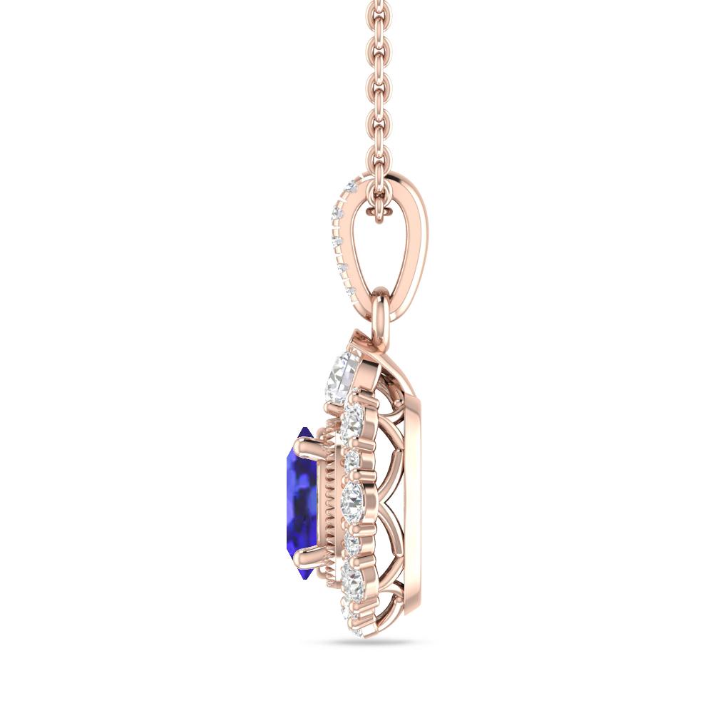 Rose Gold - Tanzanite