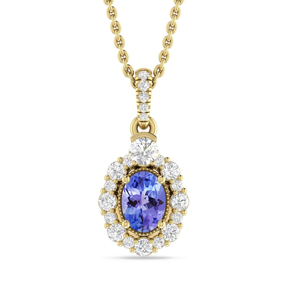 Yellow Gold - Tanzanite