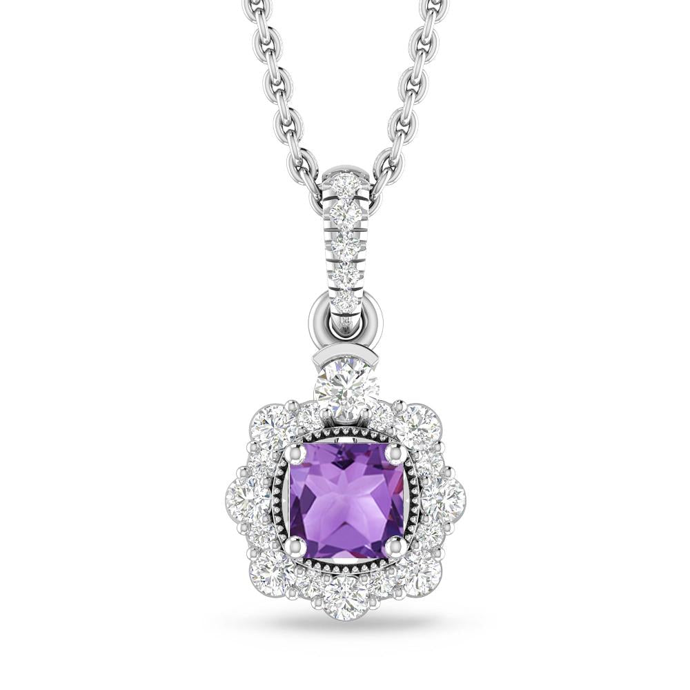 White Gold - Amethyst