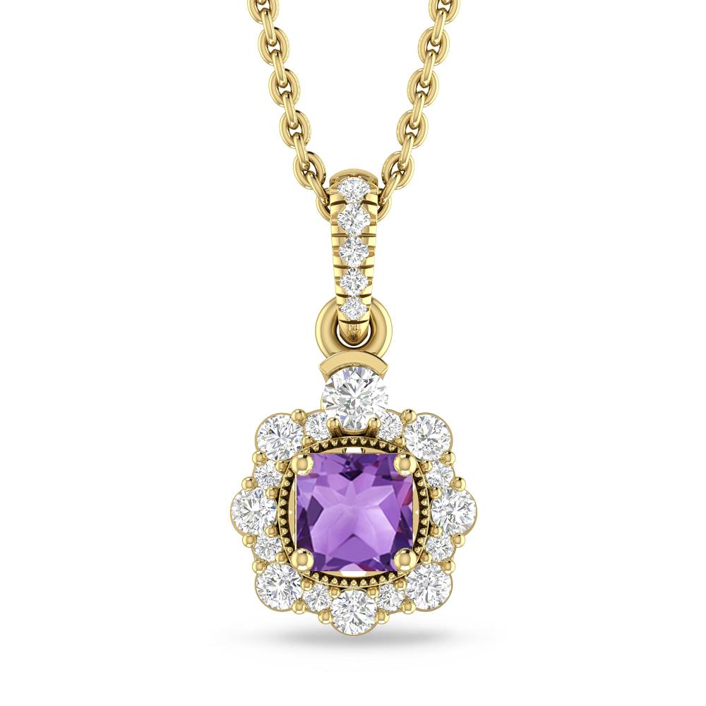 Yellow Gold - Amethyst