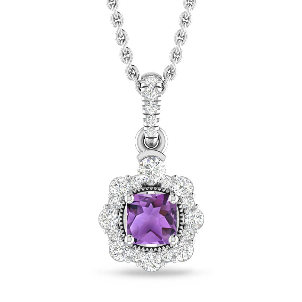 White Gold - Amethyst