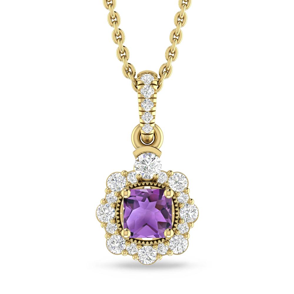 Yellow Gold - Amethyst