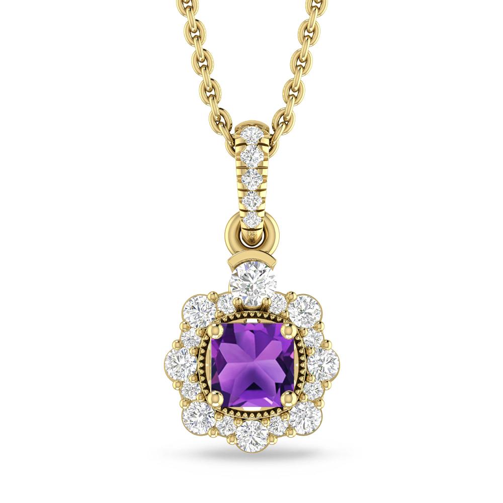 Yellow Gold - Amethyst