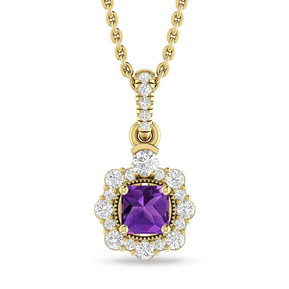 Yellow Gold - Amethyst