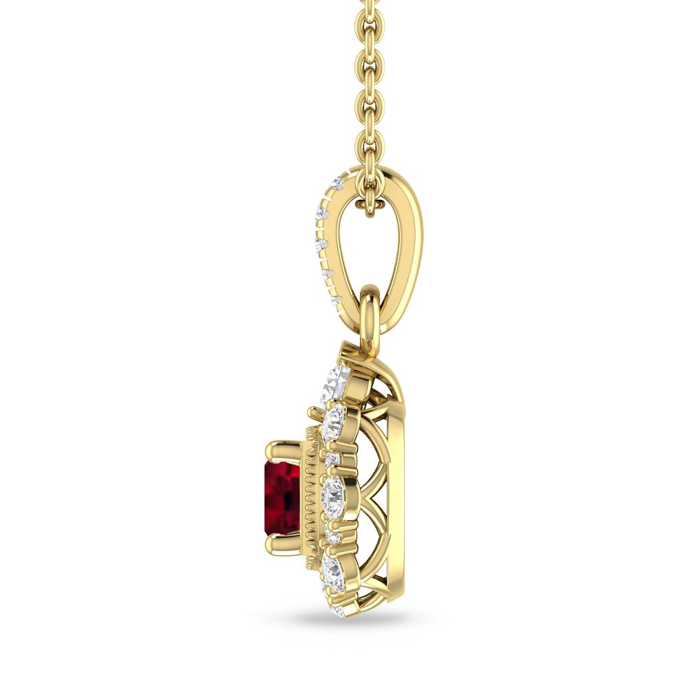 Yellow Gold - Garnet