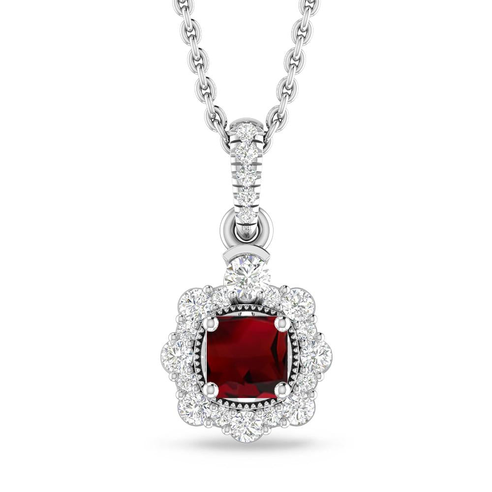 White Gold - Garnet