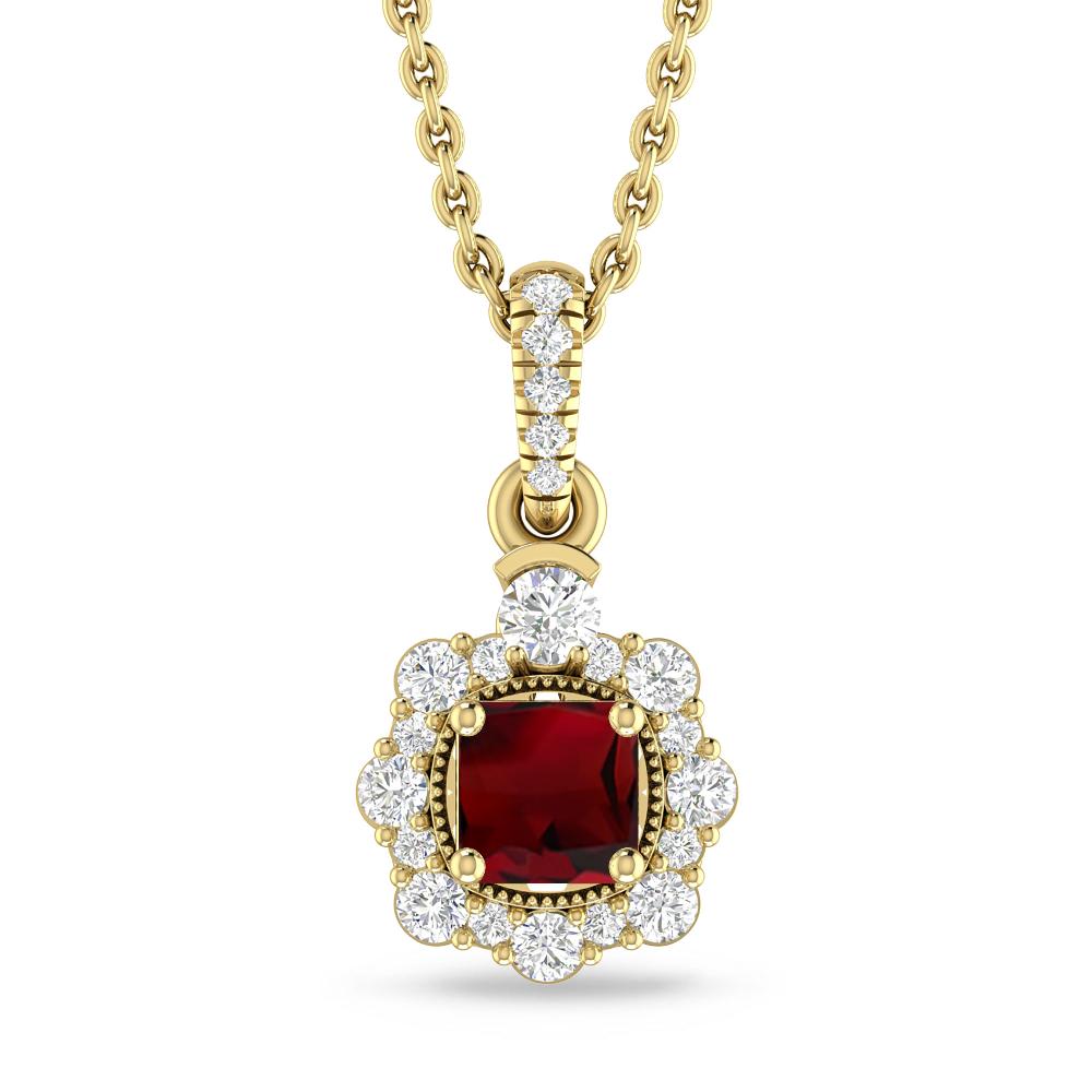 Yellow Gold - Garnet