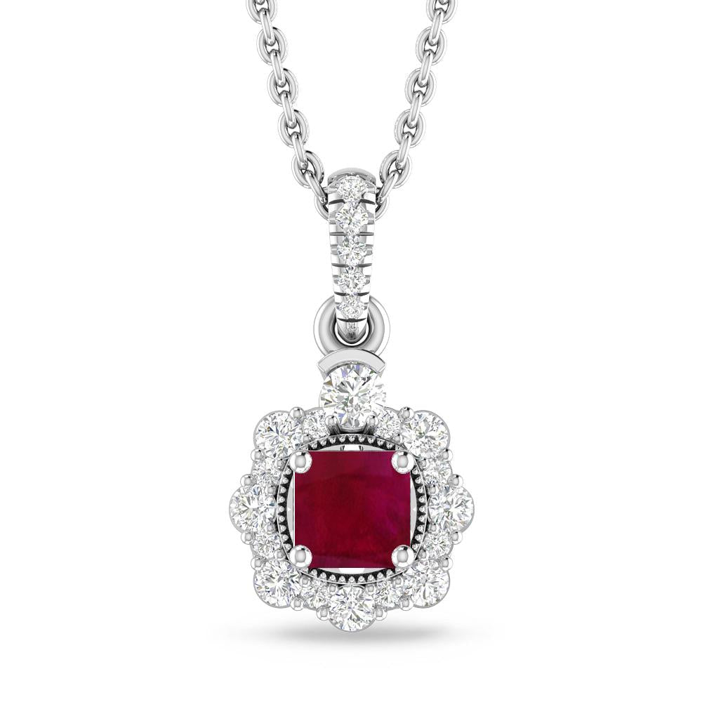 White Gold - Ruby