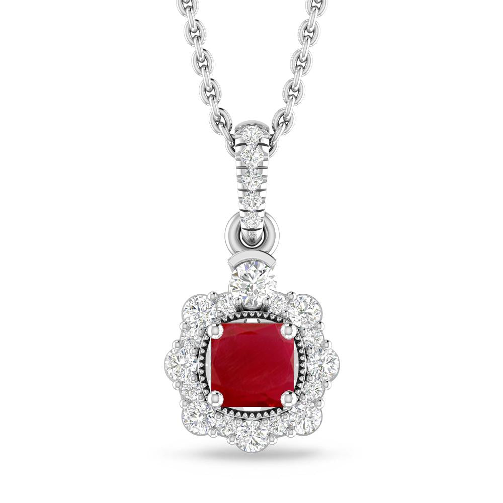 White Gold - Ruby