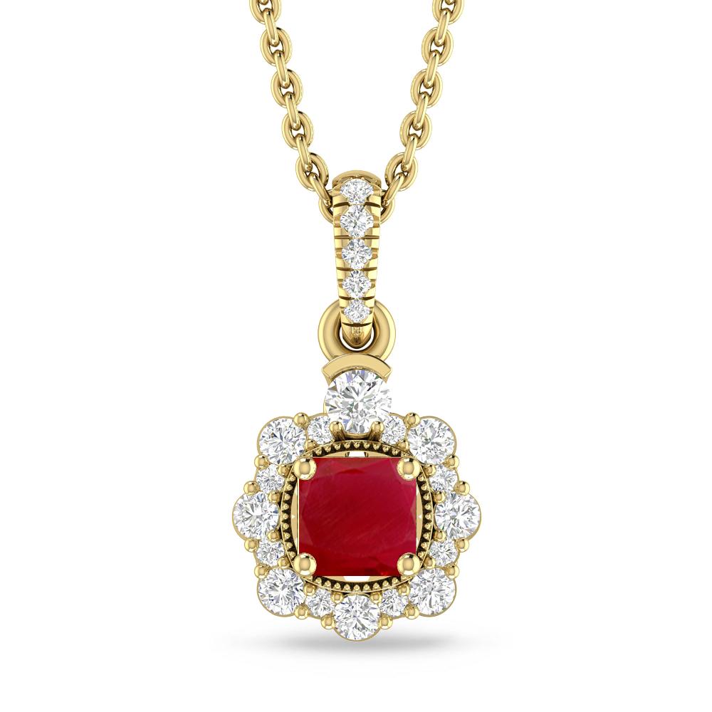 Yellow Gold - Ruby