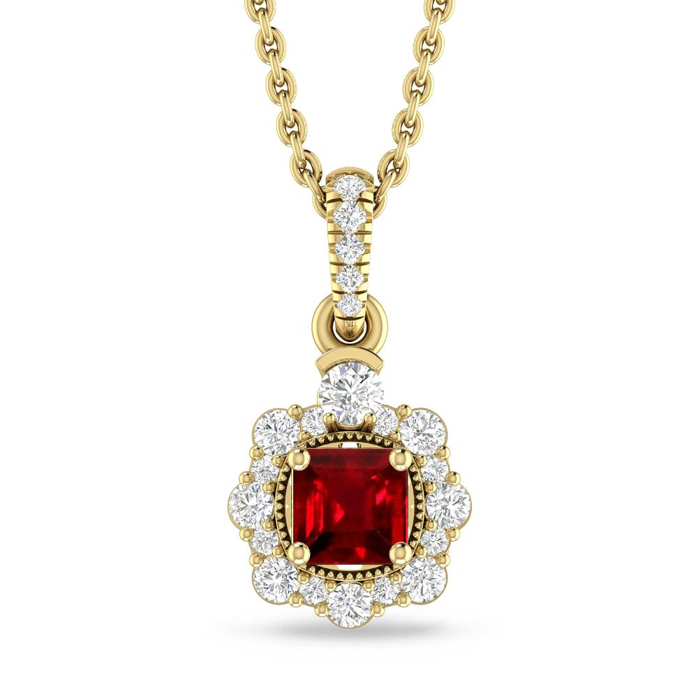 Yellow Gold - Ruby