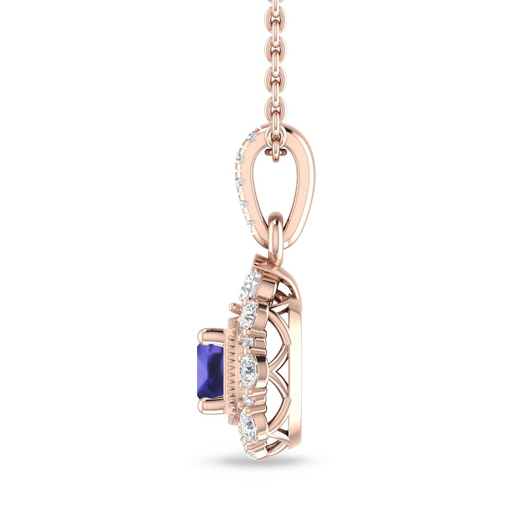 Rose Gold - Tanzanite