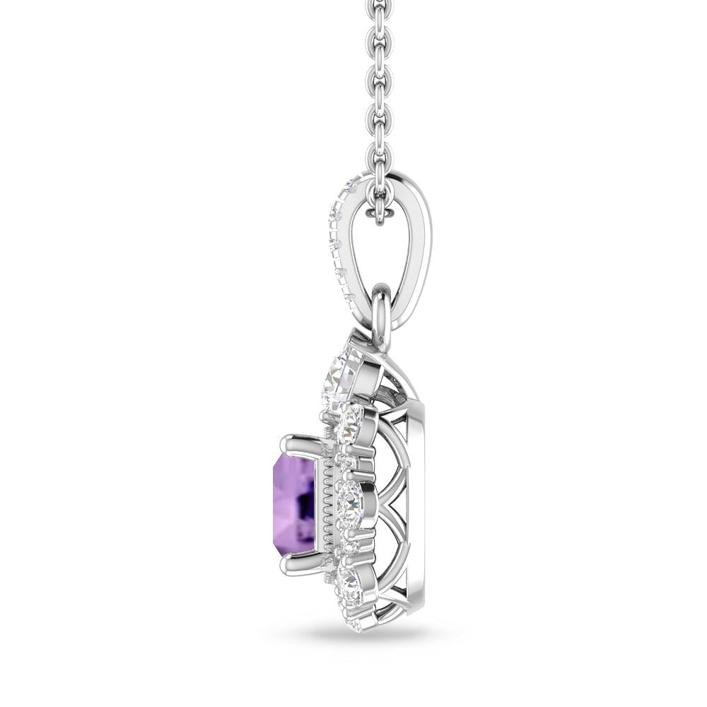 White Gold - Amethyst