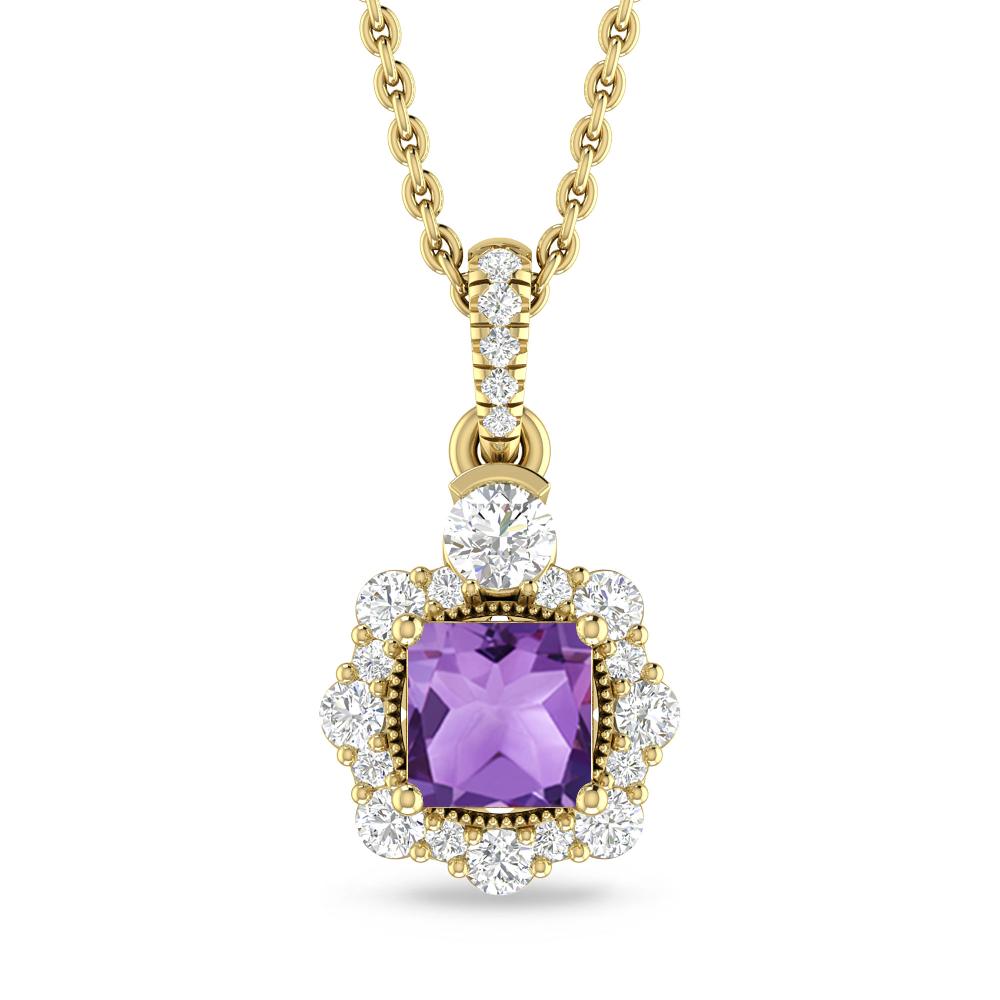 Yellow Gold - Amethyst