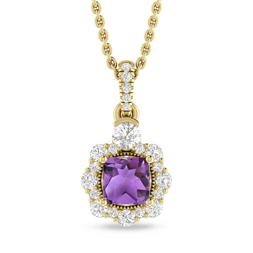 Yellow Gold - Amethyst