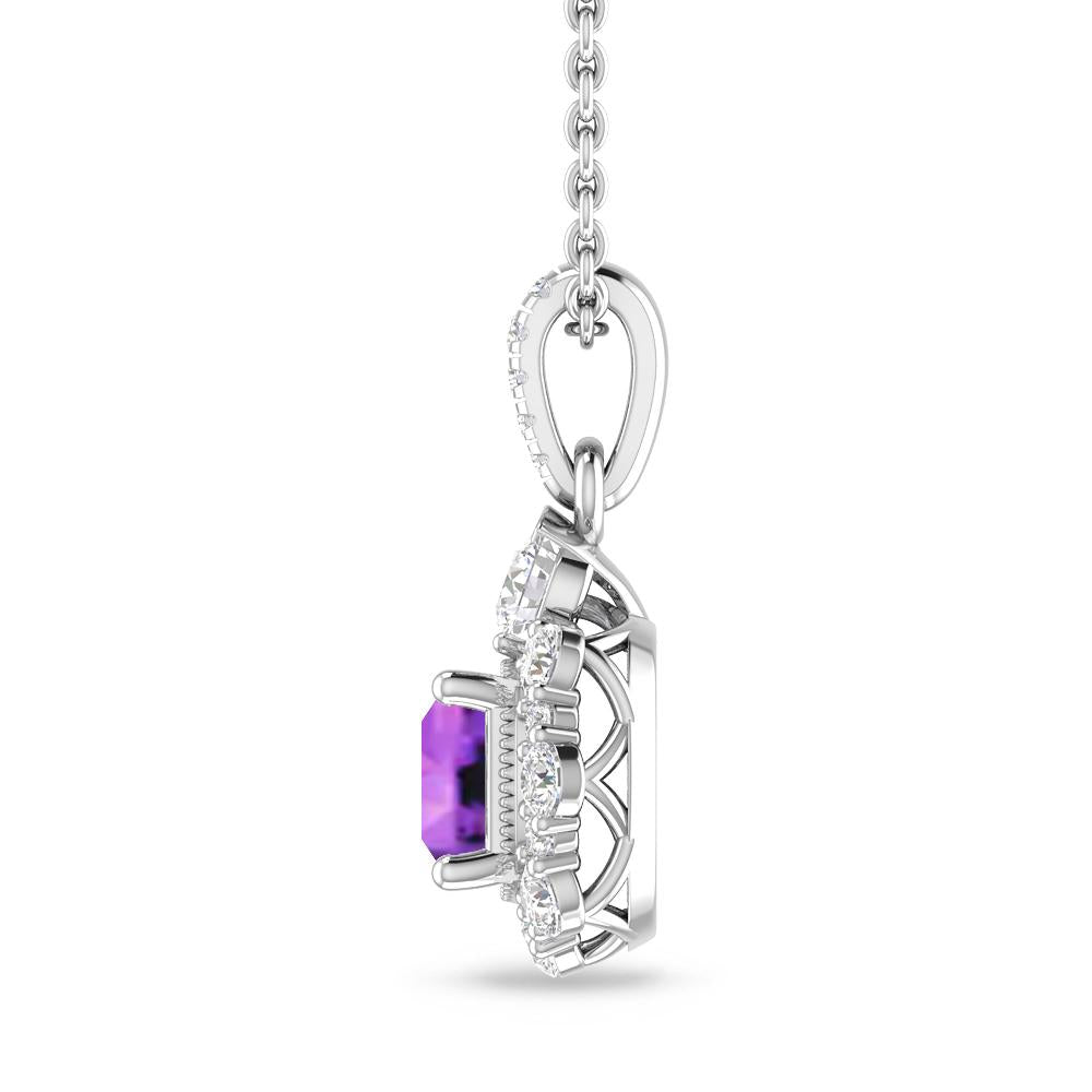 White Gold - Amethyst