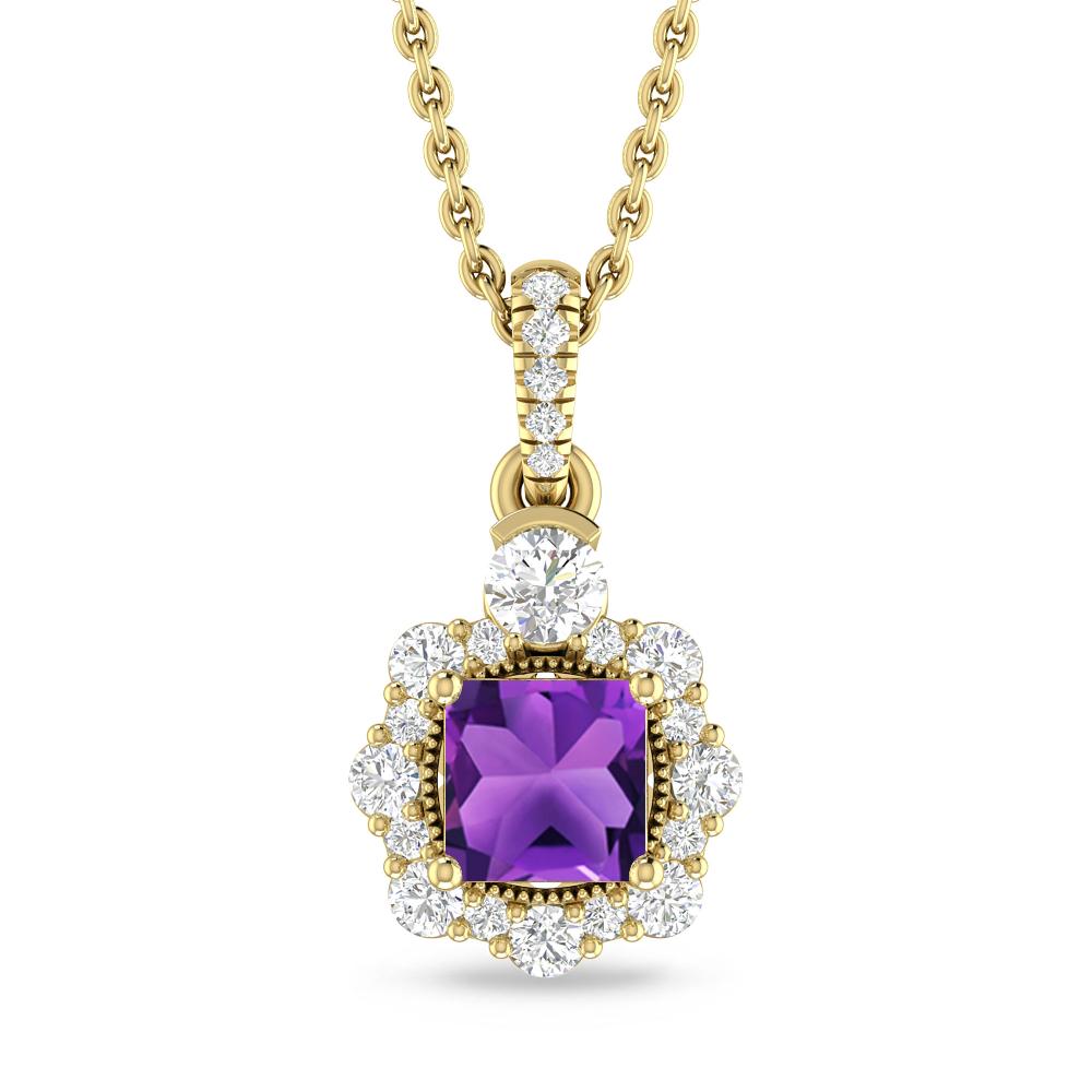 Yellow Gold - Amethyst