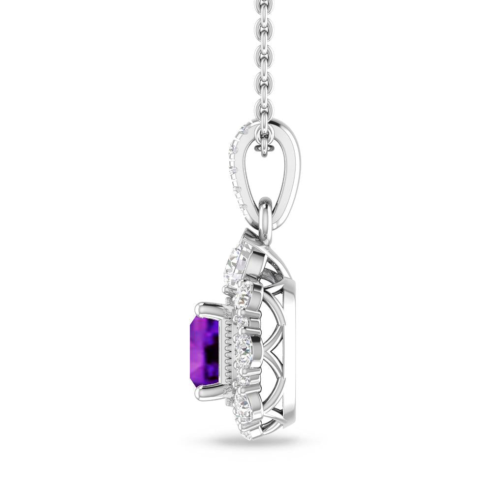 White Gold - Amethyst