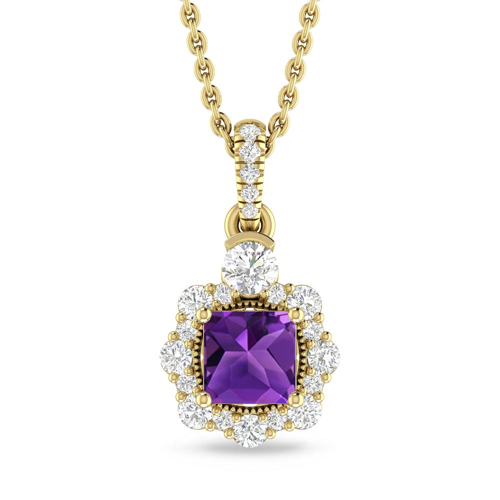 Yellow Gold - Amethyst