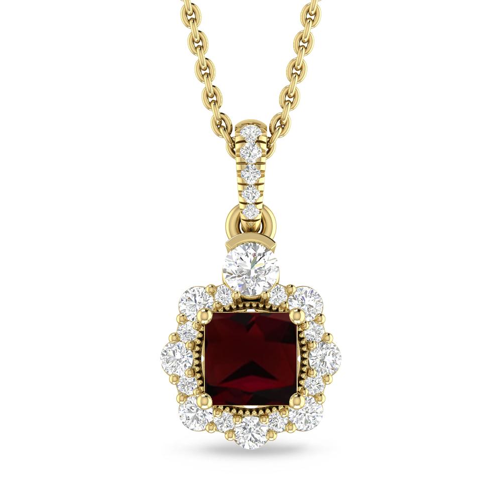 Yellow Gold - Garnet