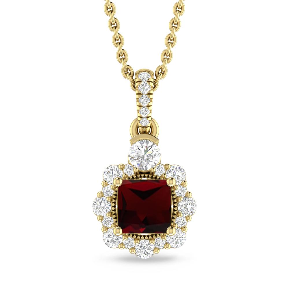 Yellow Gold - Garnet