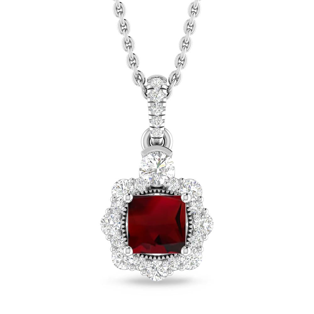 White Gold - Garnet