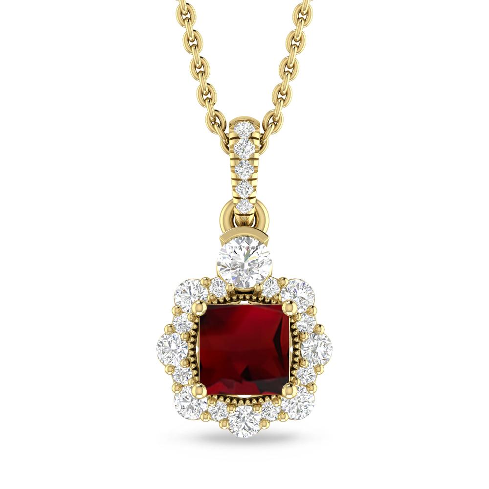 Yellow Gold - Garnet