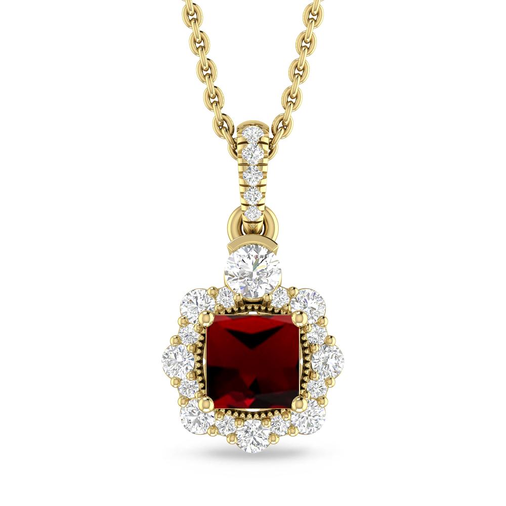 Yellow Gold - Garnet