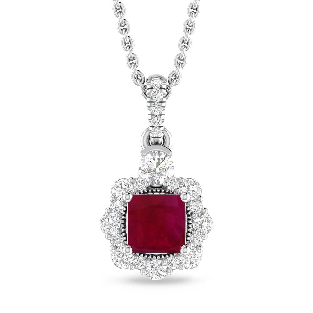 White Gold - Ruby