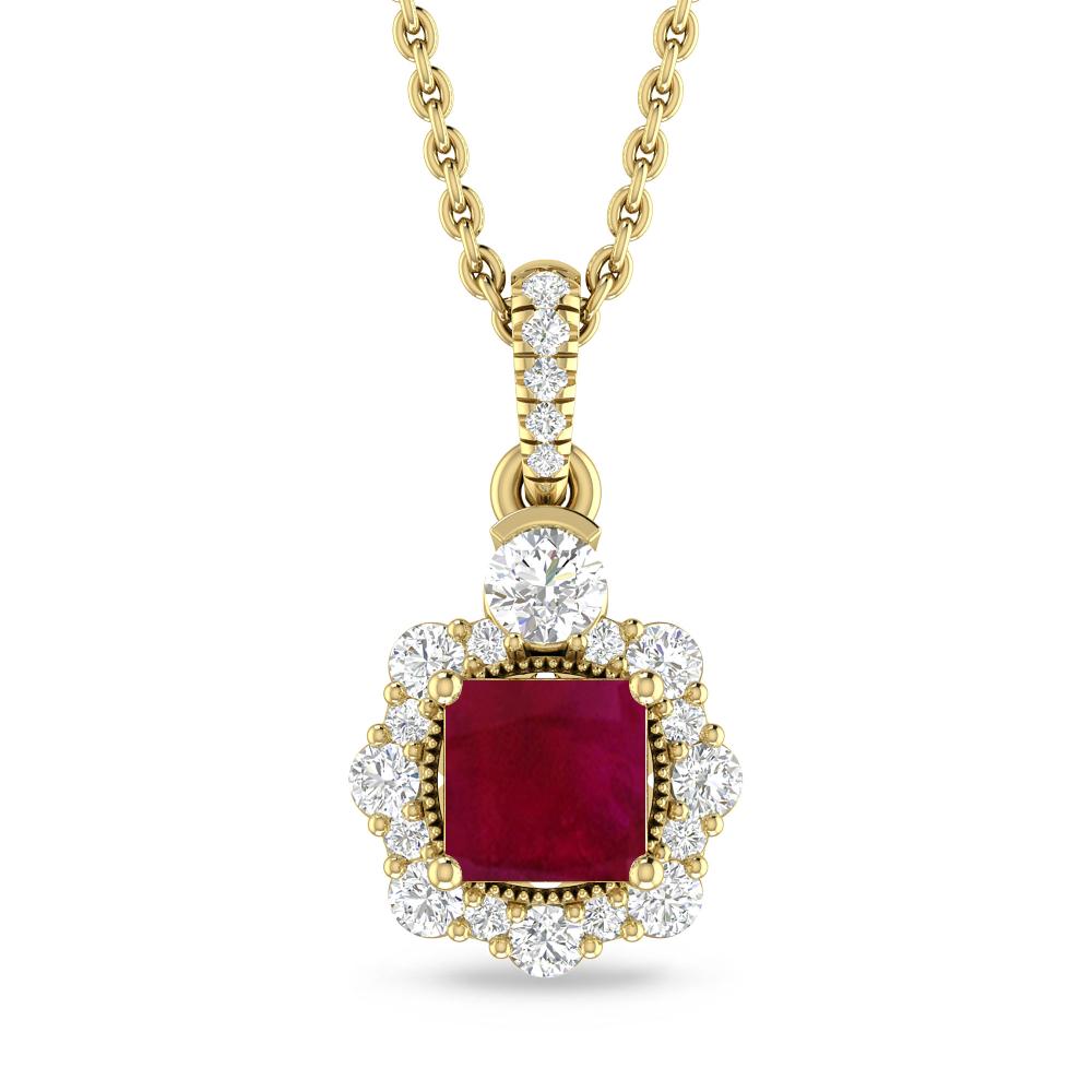 Yellow Gold - Ruby