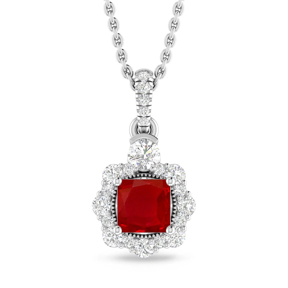 White Gold - Ruby