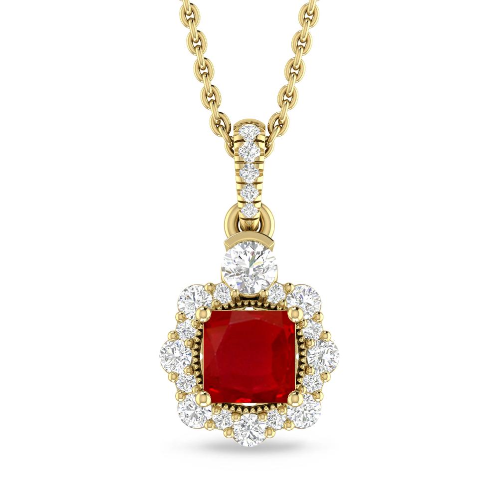 Yellow Gold - Ruby